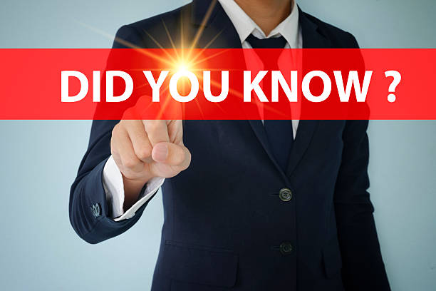 istock Businessman hand touching DID YOU KNOW tab on virtual screen 501365544