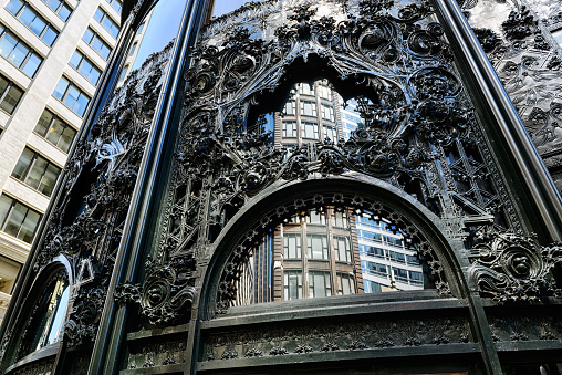 [b] Facade of landmark department store building on State Street in The Loop, downtown Chicago. Close up of the ornate ironwork designed by Louis Sullivan. Built 1899. [/b]

Have you seen my [url=http://www.istockphoto.com/search/lightbox/5801735] Chicago Loop Lightbox[/url]
I also have an iStockphoto [url=http://www.istockphoto.com/litebox.php?liteboxID=222044] Chicago Views Lightbox[/url] 

[url=file_closeup.php?id=3326462][img]file_thumbview_approve.php?size=1&id=3326462[/img][/url] [url=file_closeup.php?id=1660135][img]file_thumbview_approve.php?size=1&id=1660135[/img][/url] [url=file_closeup.php?id=1541128][img]file_thumbview_approve.php?size=1&id=1541128[/img][/url] [url=file_closeup.php?id=1732014][img]file_thumbview_approve.php?size=1&id=1732014[/img][/url] [url=file_closeup.php?id=20840220][img]file_thumbview_approve.php?size=1&id=20840220[/img][/url] [url=file_closeup.php?id=10486193][img]file_thumbview_approve.php?size=1&id=10486193[/img][/url]
[url=file_closeup.php?id=3350834][img]file_thumbview_approve.php?size=1&id=3350834[/img][/url]  [url=file_closeup.php?id=8205580][img]file_thumbview_approve.php?size=1&id=8205580[/img][/url] [url=file_closeup.php?id=2713299][img]file_thumbview_approve.php?size=1&id=2713299[/img][/url] [url=file_closeup.php?id=1902632][img]file_thumbview_approve.php?size=1&id=1902632[/img][/url] [url=file_closeup.php?id=3619639][img]file_thumbview_approve.php?size=1&id=3619639[/img][/url] [url=file_closeup.php?id=1833269][img]file_thumbview_approve.php?size=1&id=1833269[/img][/url] [url=file_closeup.php?id=1852972][img]file_thumbview_approve.php?size=1&id=1852972[/img][/url]