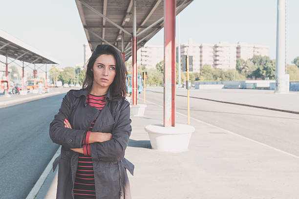istock Beautiful girl posing in an urban context 501365952