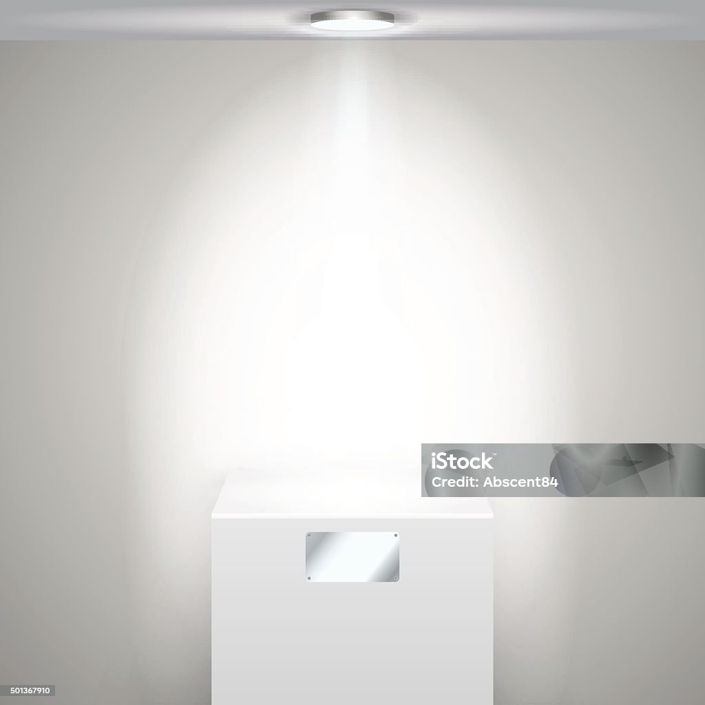 White Stand Vector Illuminated Whie Stand Stock Illustration - Download Image Now - 2015 ...