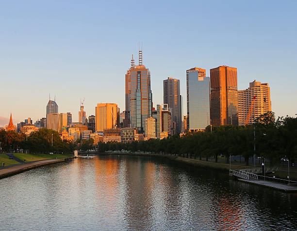 istock Melbourne City skyline at dawn 501368452
