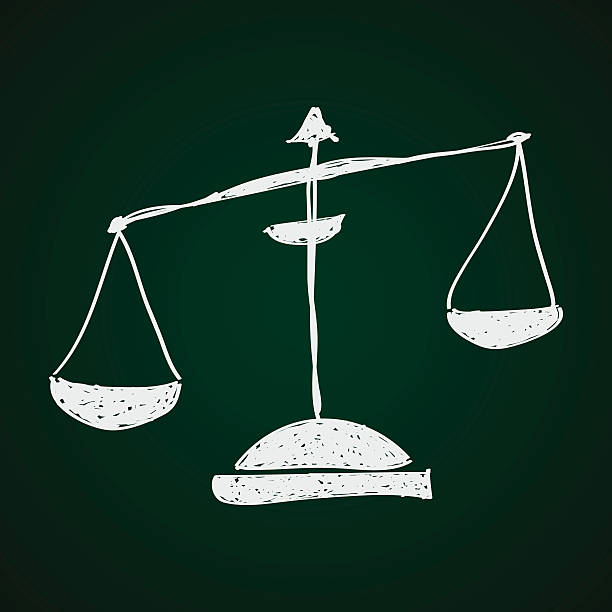 istock Simple doodle of a set of scales 501369134