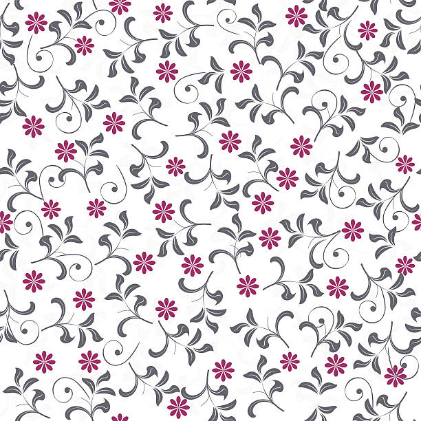 seamless floral pattern vector art illustration