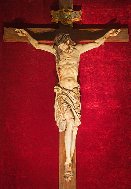 istock Rome - The carved Crucifixion from 17th century 501393142