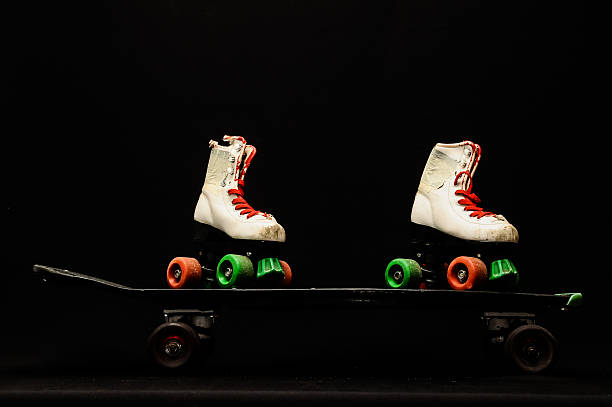 istock Old Used Wooden Skateboard 501393606