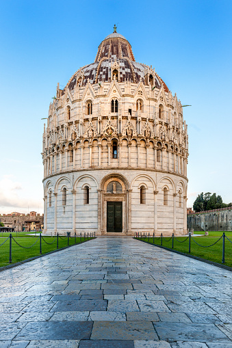 Baptistry of Pisa on the Piazza del Duomo , Italy