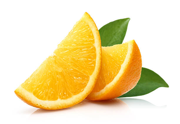 fatia de laranja fresco - orange slices imagens e fotografias de stock
