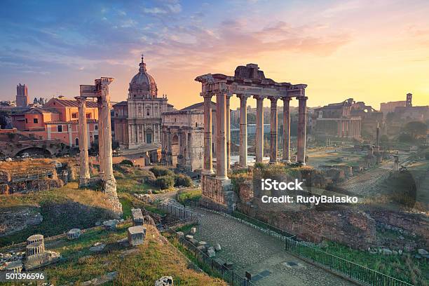 Roman Forum Stock Photo - Download Image Now - Rome - Italy, Italy, Roman Forum - Rome