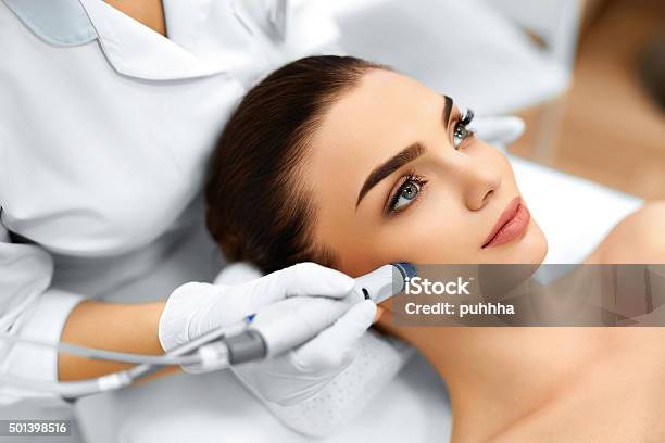 Face Skin Care Facial Hydro Microdermabrasion Peeling Treatment Stock Photo - Download Image Now