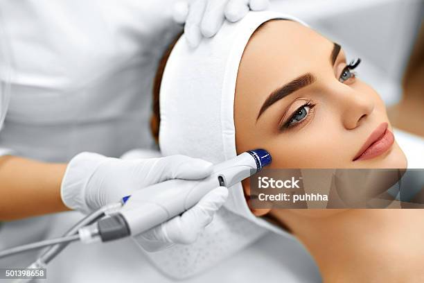 Face Skin Care Facial Hydro Microdermabrasion Peeling Treatment Stock Photo - Download Image Now