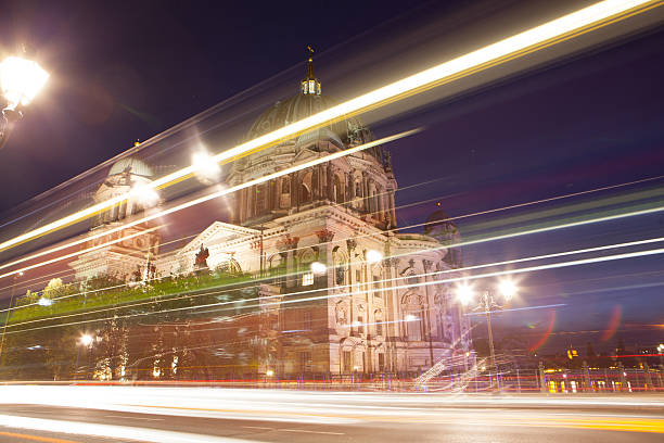 istock Berlin Cathedral, or Berliner Dom, illuminated at night 501420204