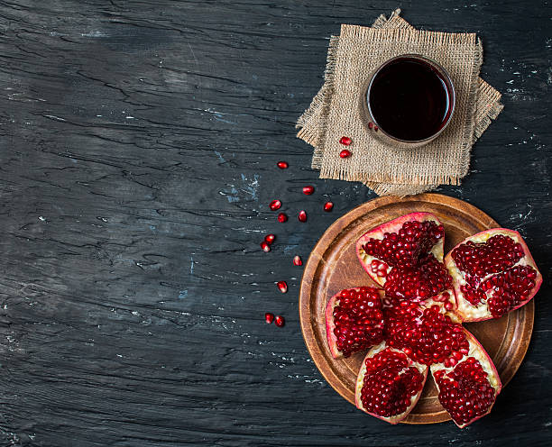 istock Ripe pomegranates with juice 501421318