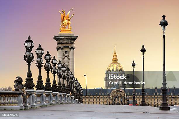 Pont Alexandre Iii Sunrise Stock Photo - Download Image Now - Paris - France, Pont Alexandre III, Luxury