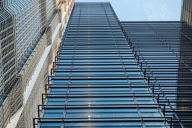 istock Modern skyscraper business office, corporate building abstract 501422678