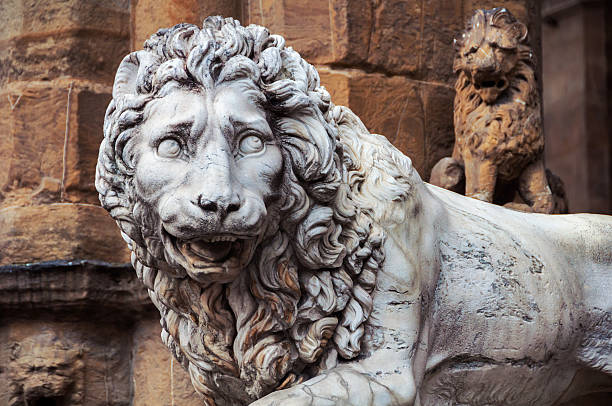 istock Sculpture of Lion located in Florence 501424390