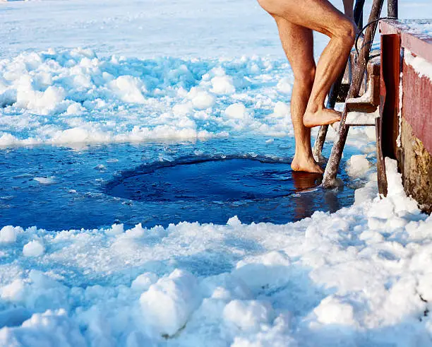 Photo of Ice hole swimming