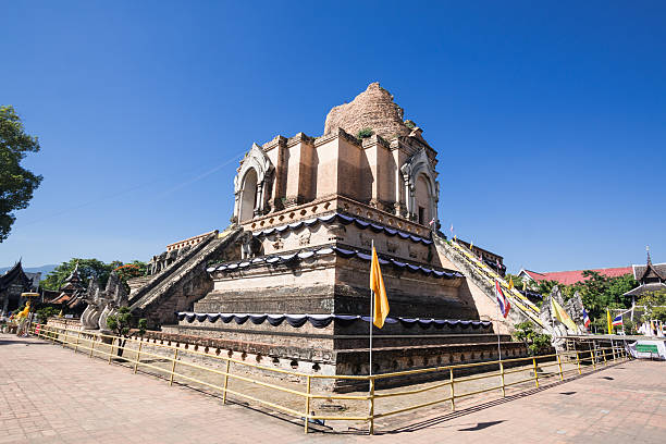 istock Ancient Pagoda build from brick at Wat Chedi Luang 501425894
