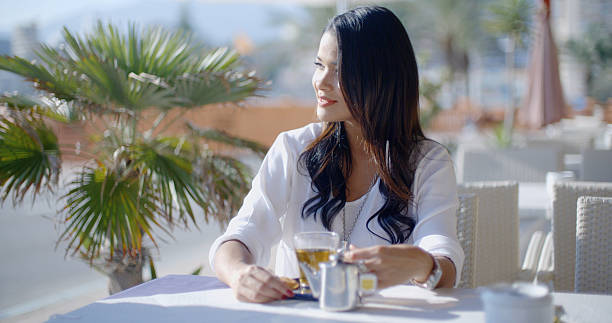 istock Woman Waiting For Friend In Cafe 501426162
