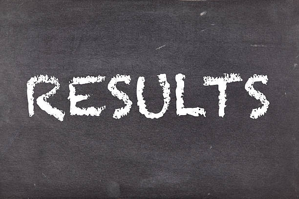 istock Results, concept on school blackboard or chalkboard 501428254