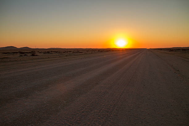 istock Namibian Dirt Road At Sunset 501429250