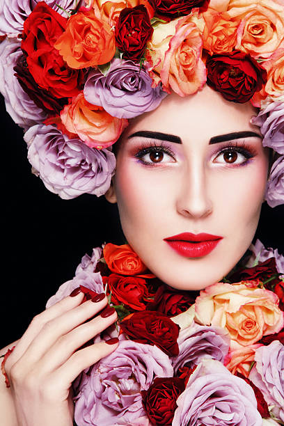 istock Girl with roses 501434826