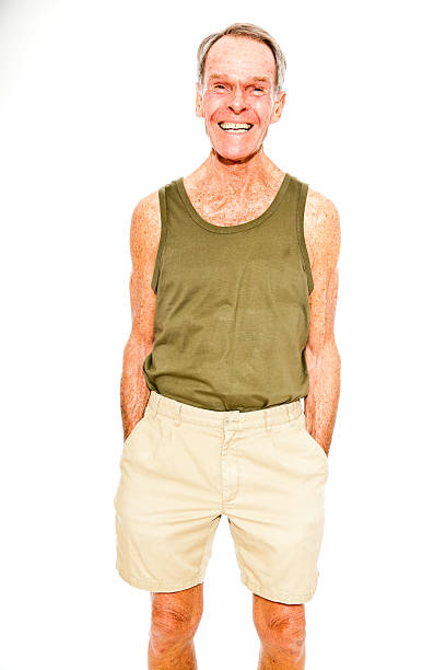 istock Expressive good looking senior man casual  summer dressed. 501440821