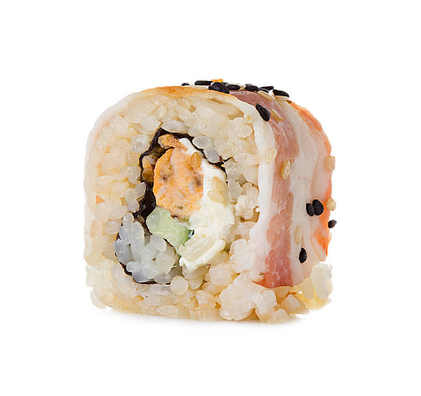 Sushi isolated on a white background.