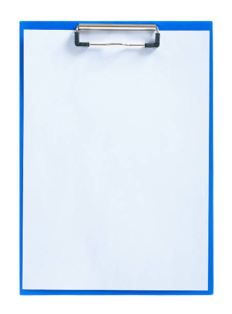 istock blue clipboard with sheet of paper 501442729