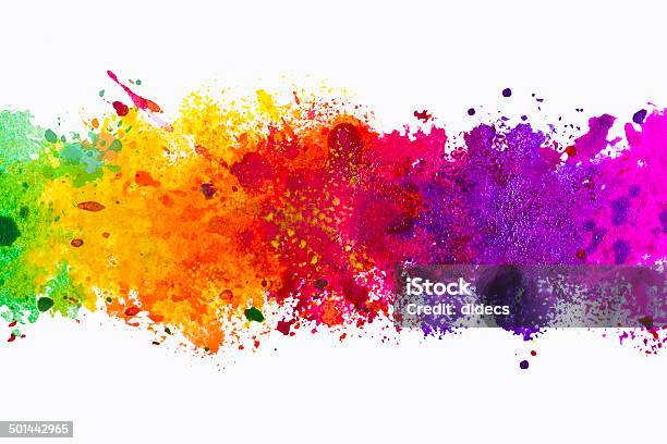 Abstract Artistic Watercolor Splash Background Stock Illustration - Download Image Now - Paint, Spray, Colors