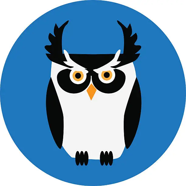 Vector illustration of Owl