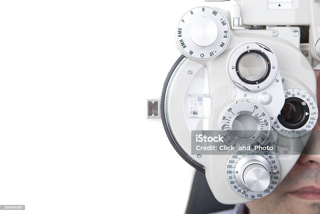 Optische phoropter - Lizenzfrei Augenuntersuchungen Stock-Foto