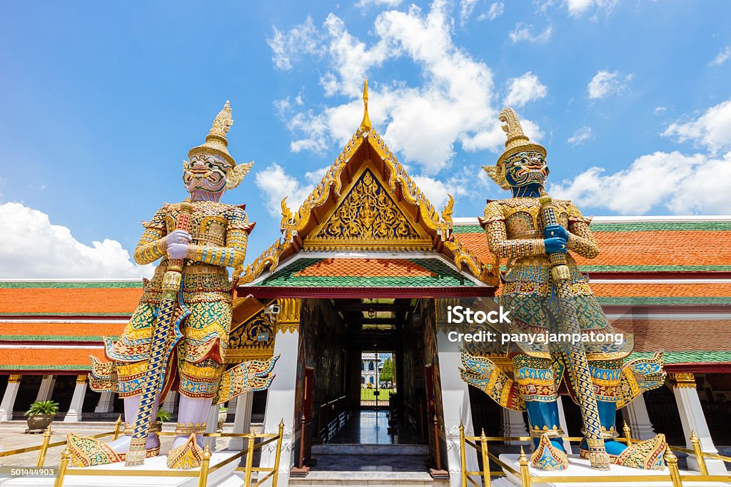 Giant in Wat Phra Kaew temple, Bangkok,thailand Asia Stock Photo