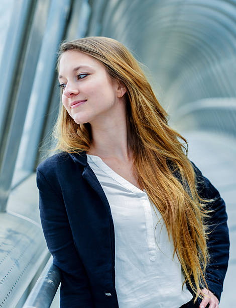 istock Outdoor portrait of a pretty dynamic junior executive 501445001