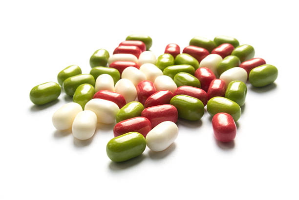 Colored pills stock photo