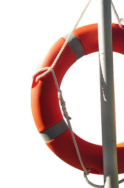 istock Lifebuoy isolated in white background 501445697
