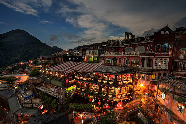 istock Hillside teahouses in Jiufen, Taiwan. 501446179