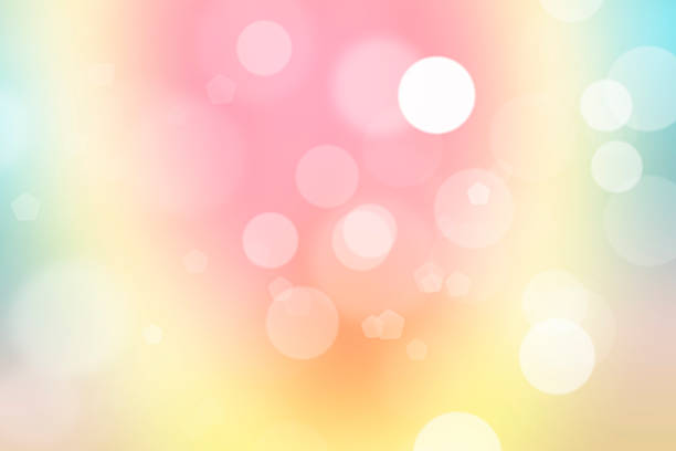 istock green, blue and pink pastel colorful background, with bokeh 501447237