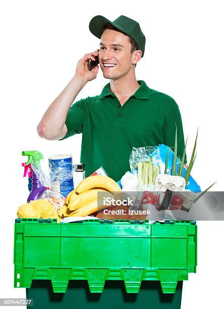 Delivery Man Stock Photo - Download Image Now - Delivering, Fruit, Vegetable