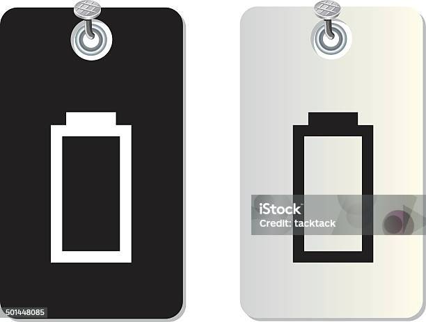 Battery Label Tag Stock Illustration - Download Image Now - Accidents and Disasters, Anger, Animal Markings