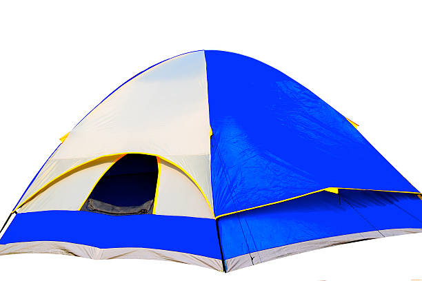 istock Blue & White Tourist Tent Isolated White Background 501454850