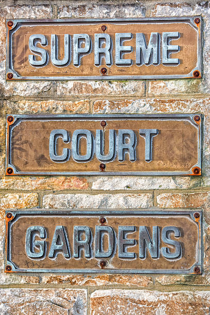 istock Supreme court sign close up 501458334