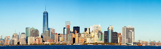 istock Wide panoramic view of Manhattan from Hudson River 501458802