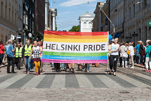 Helsinki Gay Pride stock photo