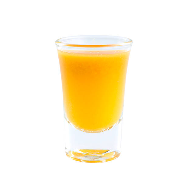 Nutrition Carrots juice shot glass