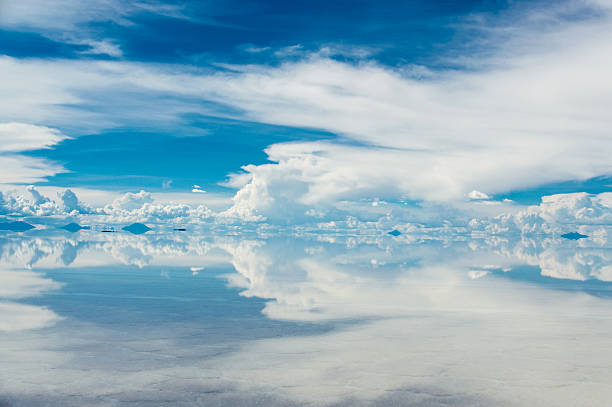 Perfect reflection in Salar de Uyuni Perfect reflection in Salar de Uyuni. Up and down could easily be confused here salar de uyuni stock pictures, royalty-free photos & images