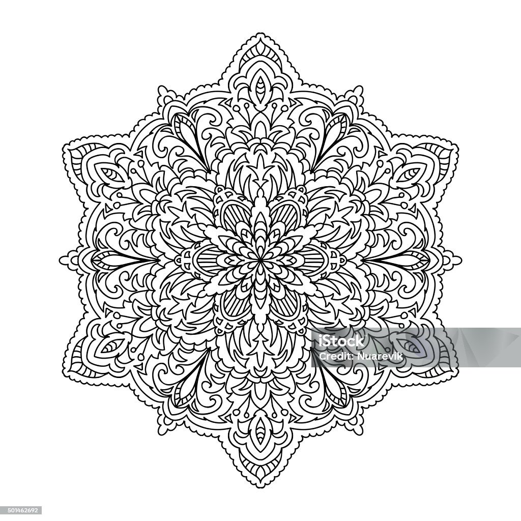 Abstract manda Abstract mandala Coloring stock vector