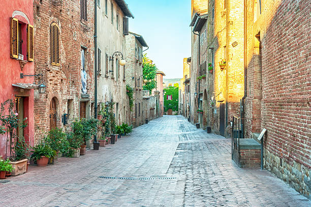 istock Medieval street view in Certaldo, Italy. 501464884