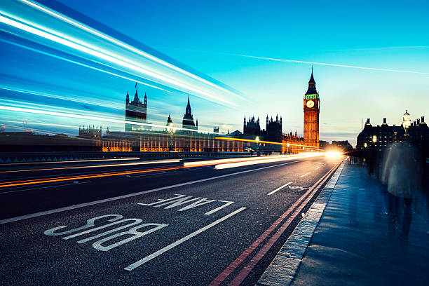 istock Westminster Bridge with Big Ben in London 501467222