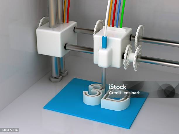 3d Printer Stock Photo - Download Image Now - 3D Printing, 2015, Business Finance and Industry