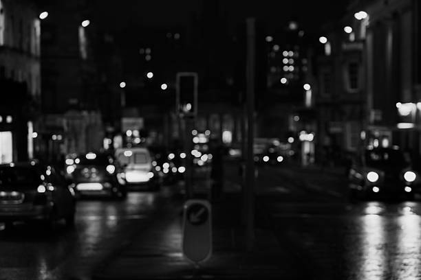 istock Artistic style - Defocused, blurred urban abstract traffic background 501480976